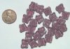 25 10mm Transparent Amethyst Butterflies